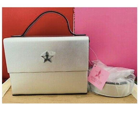 Jeffree Star Silver Razor Blade Purse Makeup Bag Rare - Picture 1 of 5